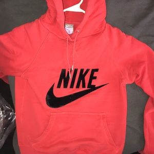 red nike hoodie